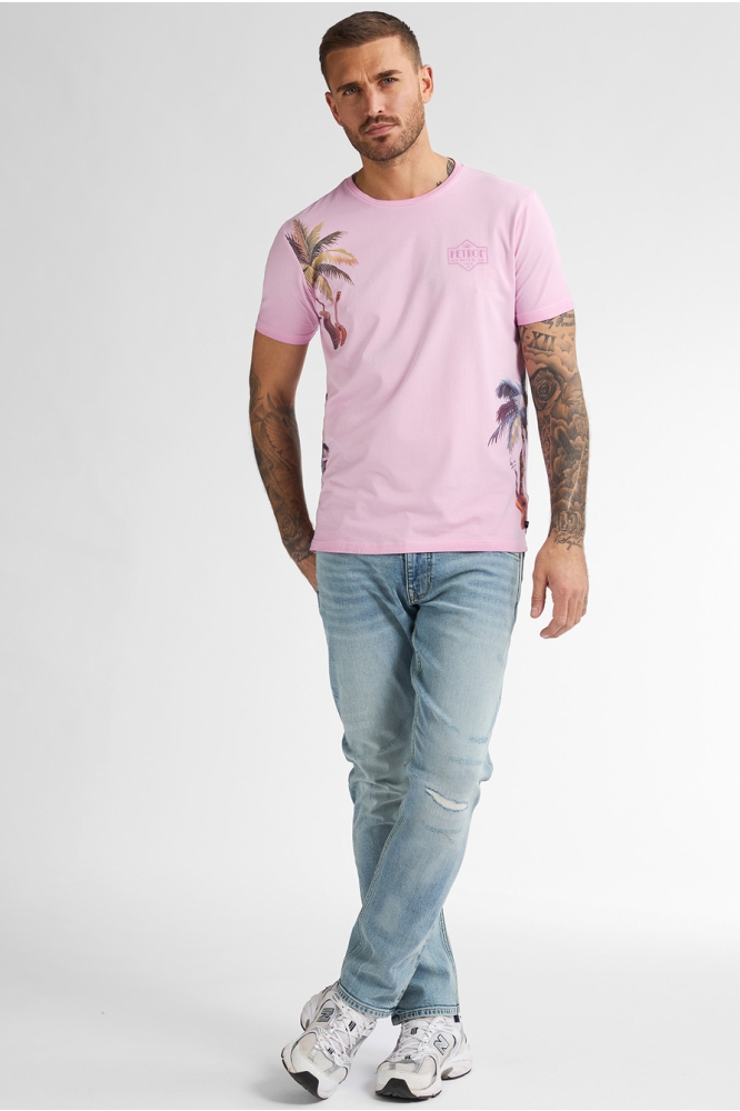 T SHIRT MET ARTWORK M 1050 TSR673 3169 Ice Pink